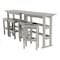 Highwood Usa Lehigh 6pc Bar Height Outdoor Patio Furniture Balcony Set AD-KITBALC201-HGR - alternate 1